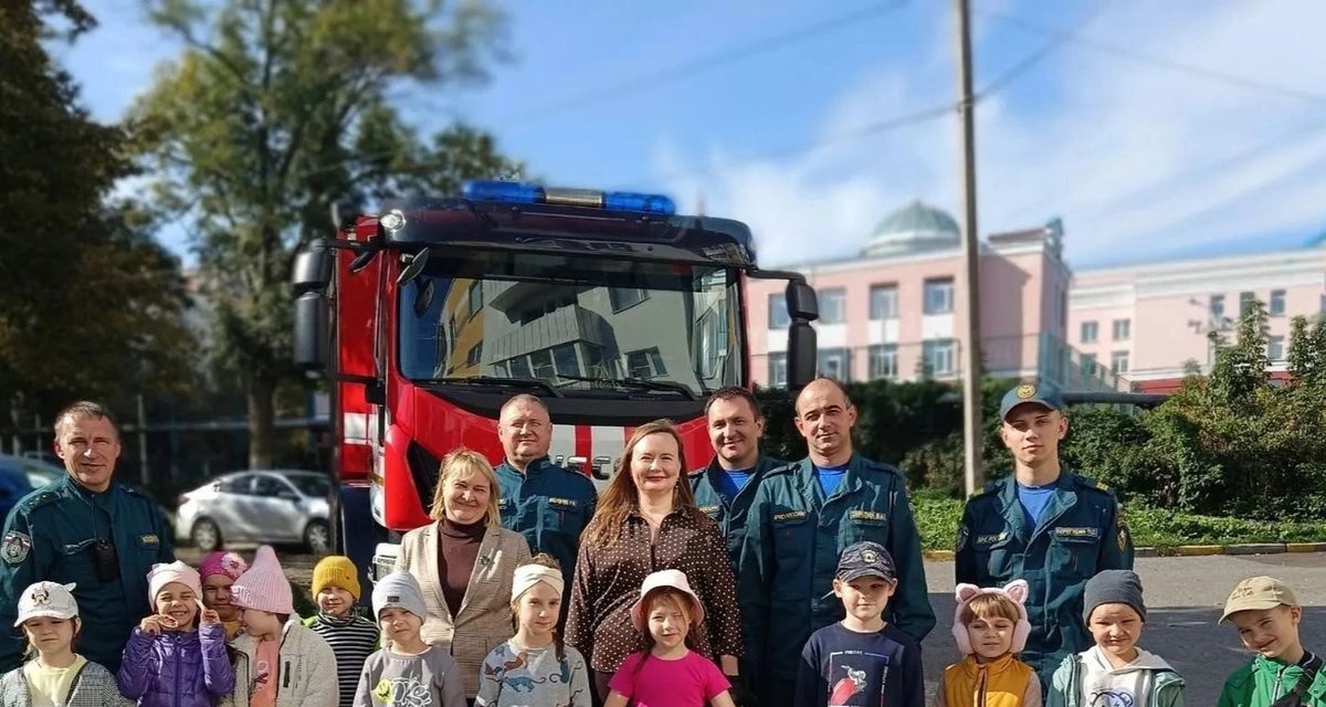 В центре Саранска на асфальте появились правила пожарной безопасности